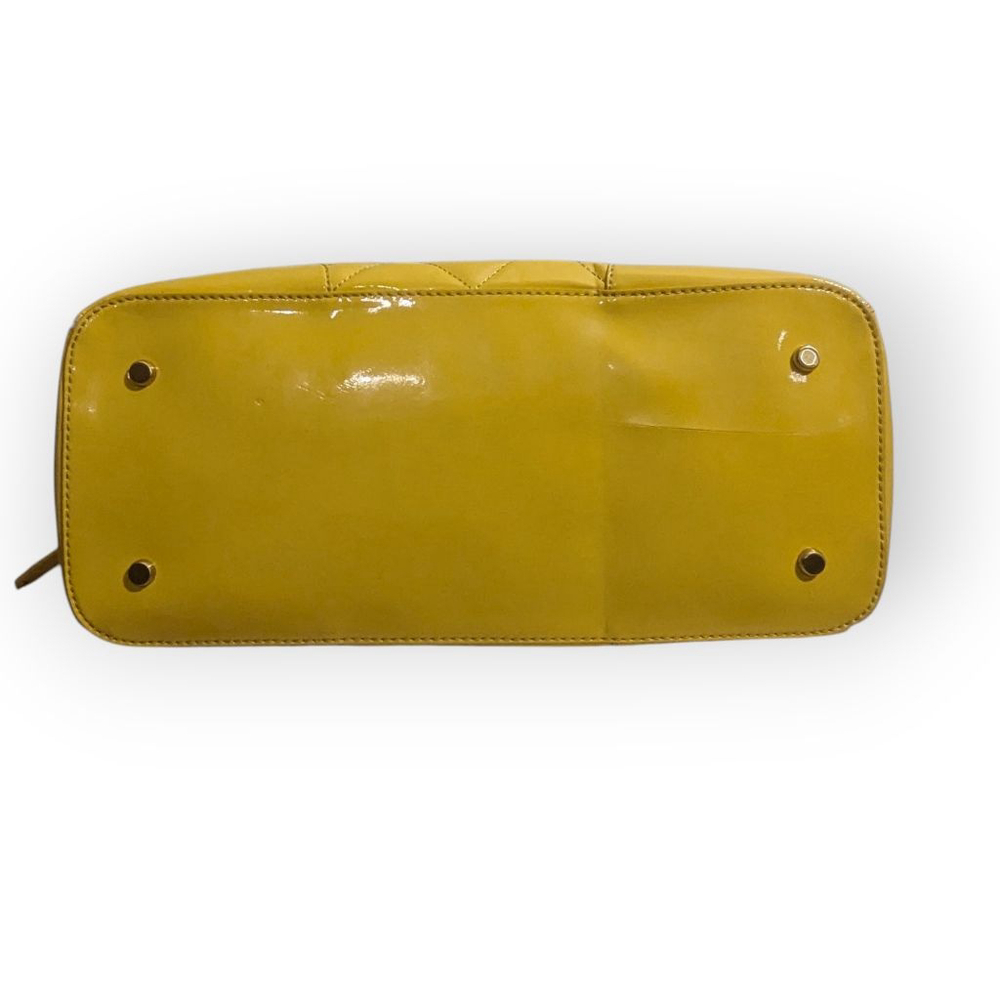 Maxx New York Yellow Quilted Satchel - Picture 3 of 12